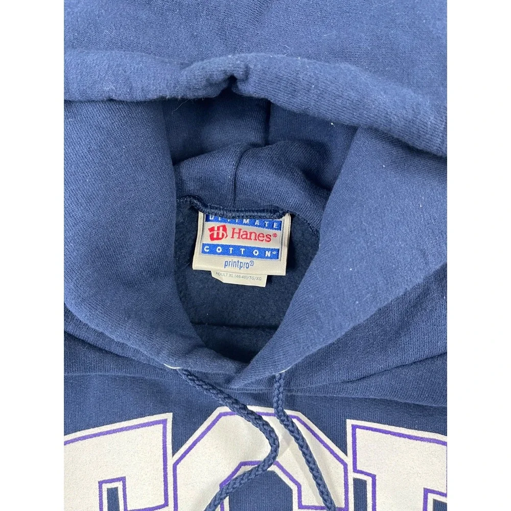 Vintage TCU Horned Frogs Sweatshirt Mens XL Purple Y2k 90s Hooded Loose Fit